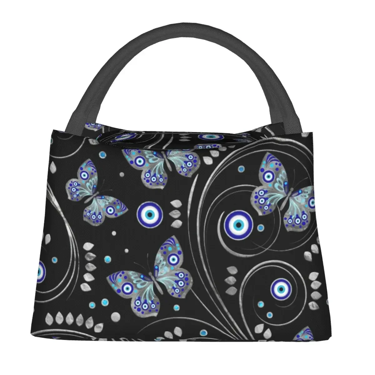 Evil Eye Lunch Bag Nazar Charm Print Fashion Lunch Box Picnic Portable Tote Food Bags Waterproof Custom Cooler Bag