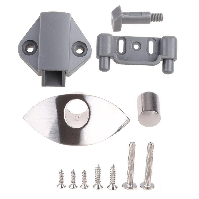 094D Household Furniture Hardware Locks Metal for Latch Button Locks for Drawer Door