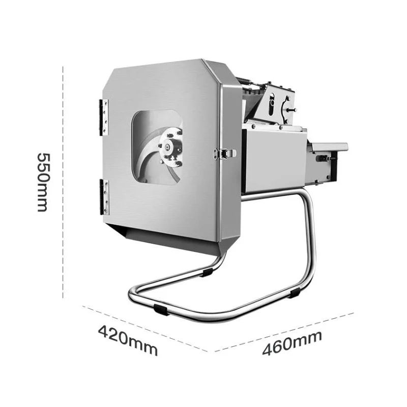 Restaurant Vegetable Slicer Commercial Electric Vegetable Cutter Food Processor Potato Chips Carrot Melon Dicing Cutting Machine