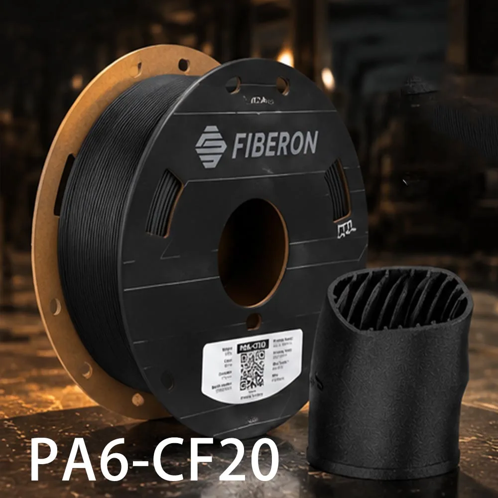 Polymaker PA6-CF20 3D Filament 1.75mm 0.5kg Polymaker Fiberon Carbon Fiber Reinforced Nylon High Strength Engineering Material