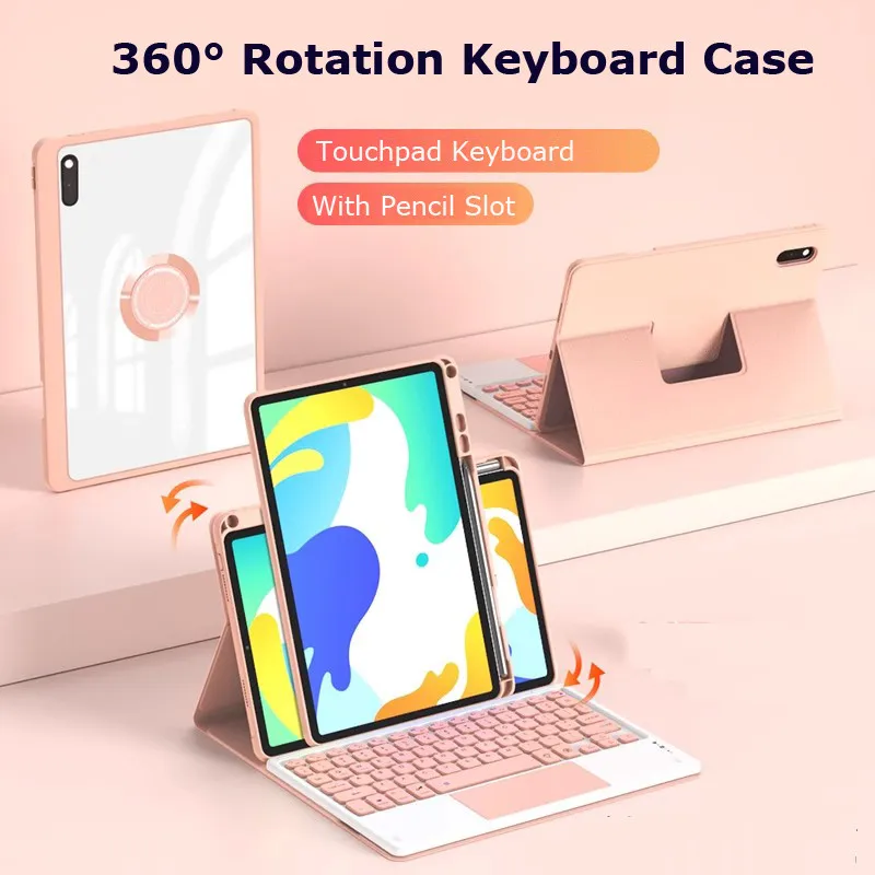 

Touchpad Keyboard for Redmi Pad 2 11“ 2025 Wi-Fi for Xiaomi Redmi Pad 2 Case 11 Inch 360° Rotation Clear Acrylic Magnetic Case