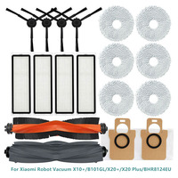 Main Brush Cover Hepa Filter Side Brushes Mop Cloths Dust Bags For Xiaomi Robot Vacuum X10+/B101GL/X20+/X20 Plus/BHR8124EU