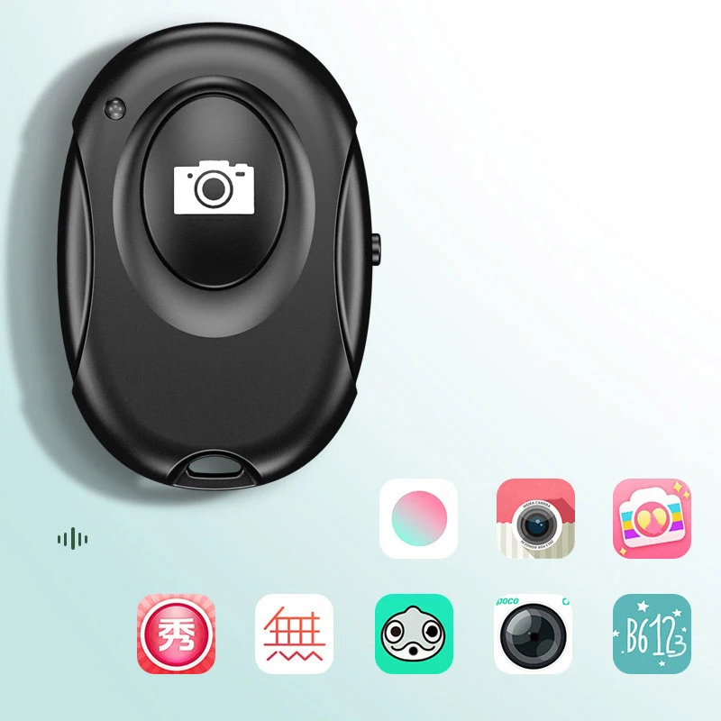 Mini temporizador de bluetooth selfie, controle remoto do obturador da câmera, controle remoto sem fio da câmera, para ios, android, telefone do windows