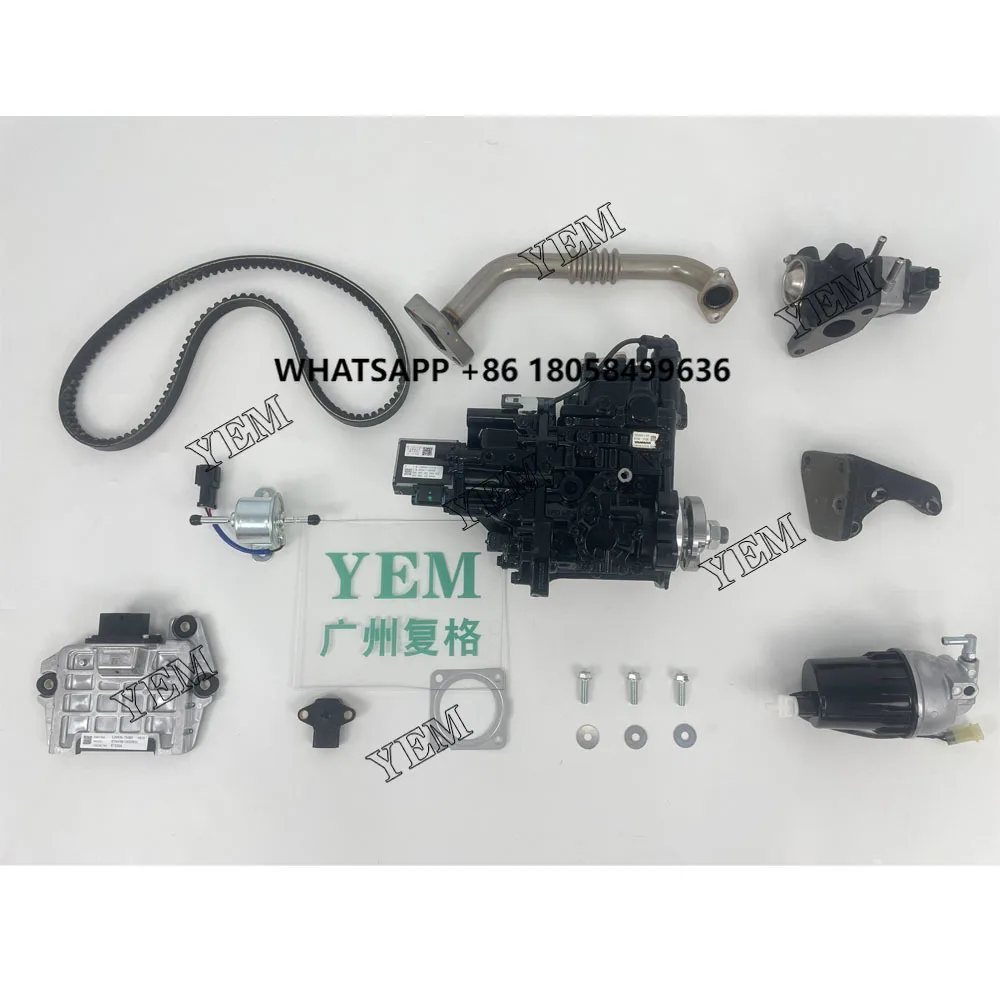 

For Yanmar Engine Parts 4TNV98 Fuel Pump+Oil Water Separator+Belt+Sensor+Muffler Gasket+ECU Original