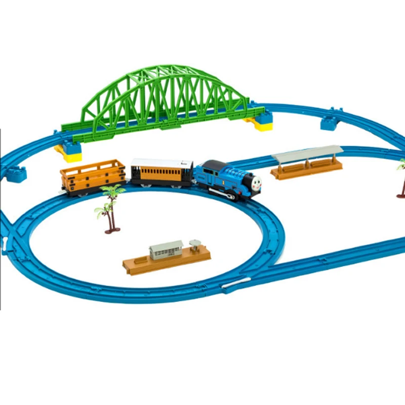 D508 Electric Rail Car The Train Toy Dedicated Track Scene Accessories (42.5 Cm) Single Bridge Educational Boy/ Kids Toy