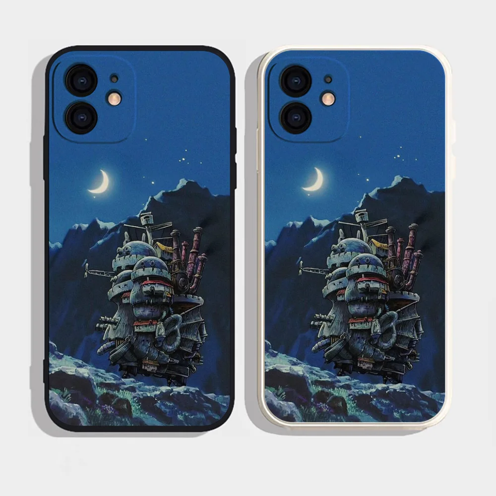 

Милый силиконовый чехол для телефона Epc H-Howls Moving C- Castle для iPhone 16, 15, 14, 13, 12, 11 Plus Pro Max Plus