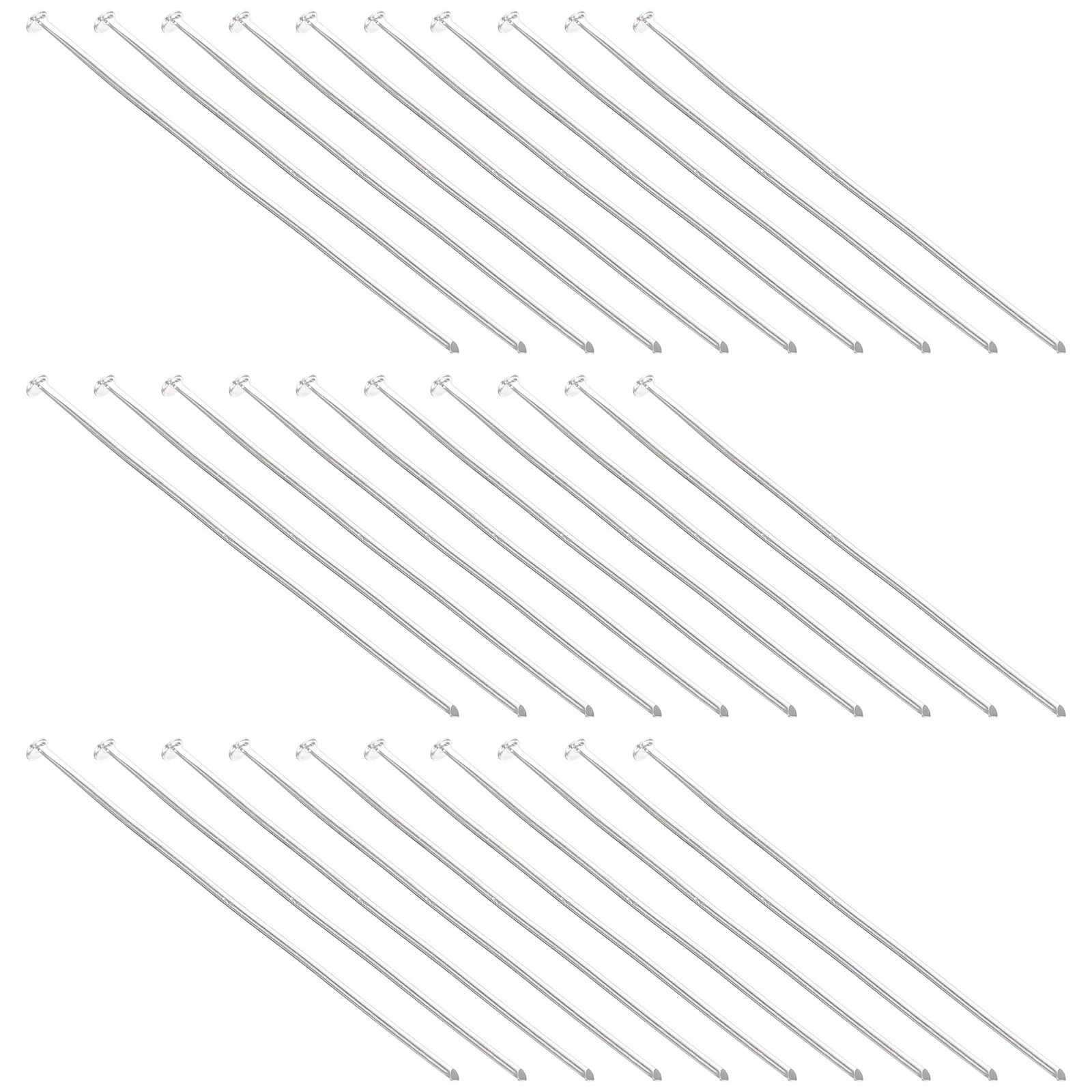 

400Pcs Metal Flat Head Pins Beading Head Pins Jewelry Making DIY Tools for Earrings Necklaces Craft Beads Beaded Needles