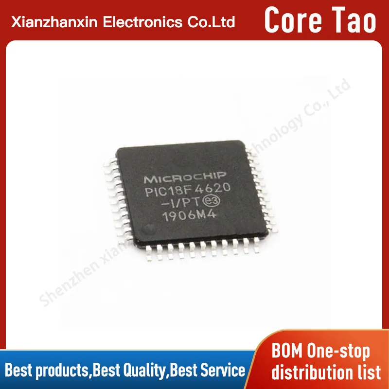 

1pcs/lot PIC18F4620-I/PT PIC18F4620 TQFP44 Micro controller IC chips