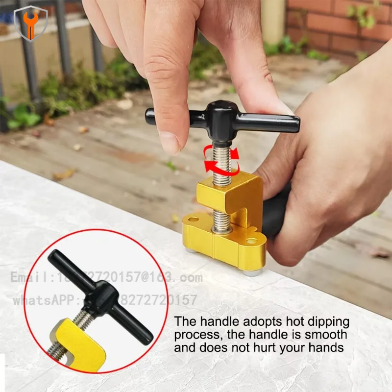 2 in 1 Professional Cutter Handheld Glass Cutter Tile Opener for Thick Glass Brick Cutting