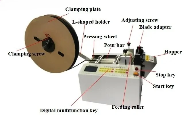 Brand Silica Gel Fiberglass Pipe Tube Silicone Tube Rubber Pipe PVC Hose Cutting Machine