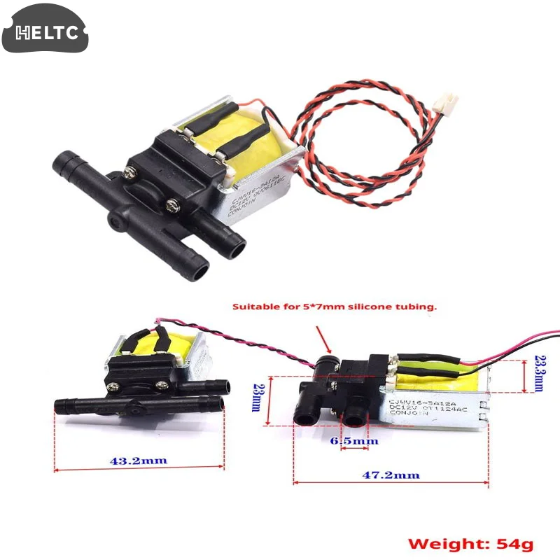 

1Pcs 2-Position 3-Way Port DC12V Micro Solenoid Valve Air Water Valve Flow Control Switch For Sweeper Robot Floor Carpet Cleaner