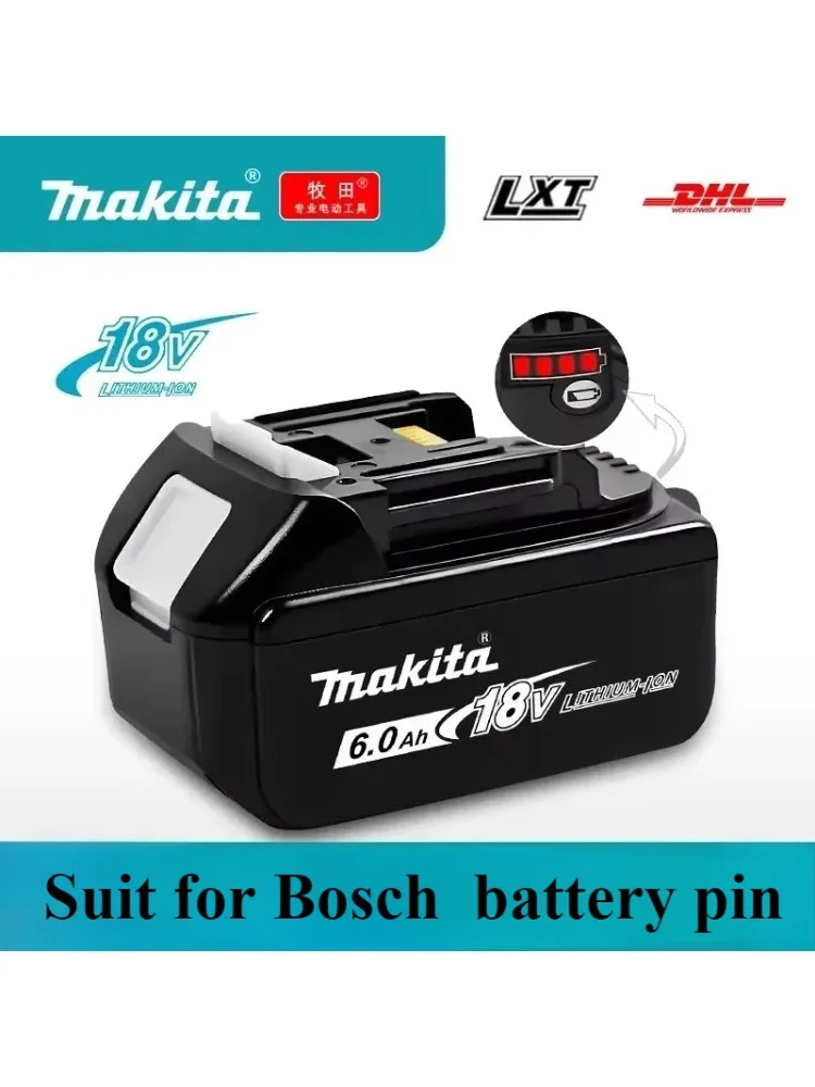 Voor Makita18V batterijpin oplaadbare 18V6.0Ah lithiumbatterij, Makita 18V BL1840, BL1830, BL1850, BL1850B - afbeelding 2