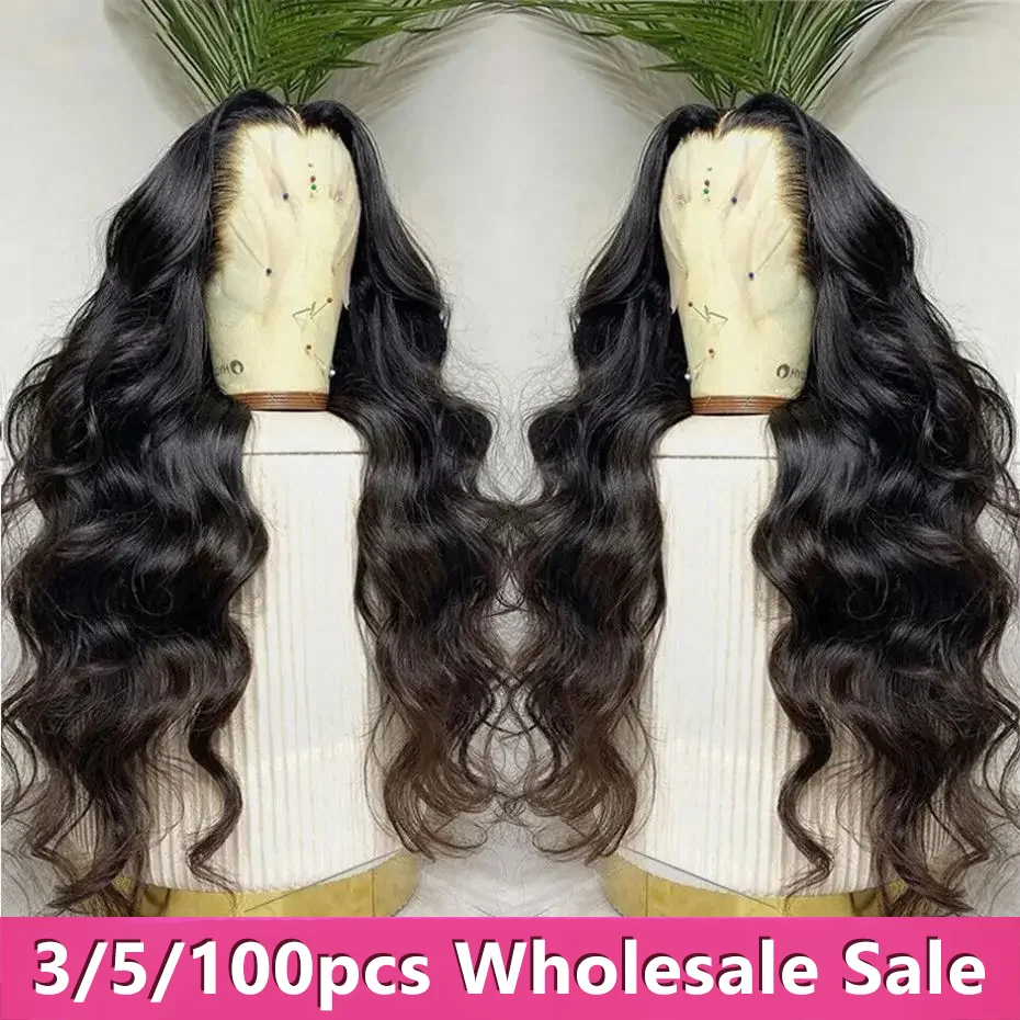 

13x4 13x6 Lace Front Human Hair Wig For Women 32 34Inch Body Wave 4x4 Transparent Lace Closure Wigs Pre Plucked Brazilian Hair