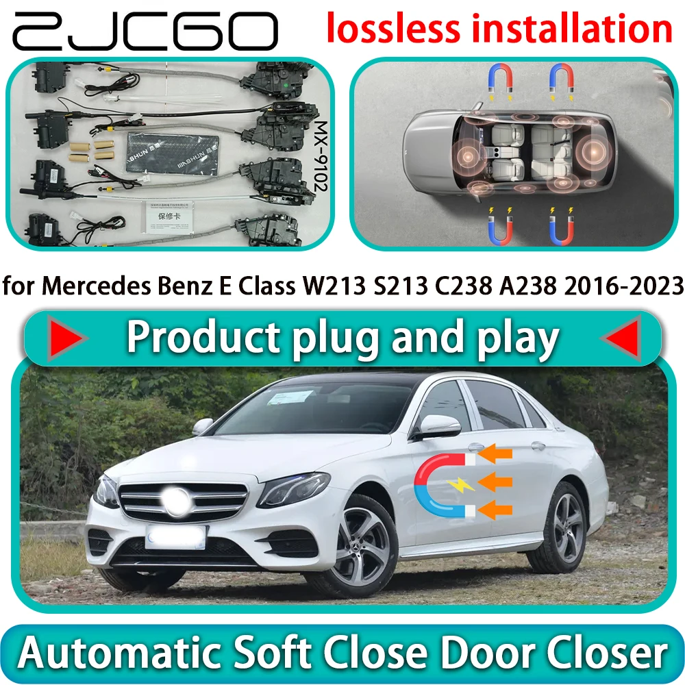 

for Mercedes Benz E Class W213 S213 C238 A238 2016-2023 Auto Pull Soft Close Door Kit Power Latch Door Catch Soft Closing Assist