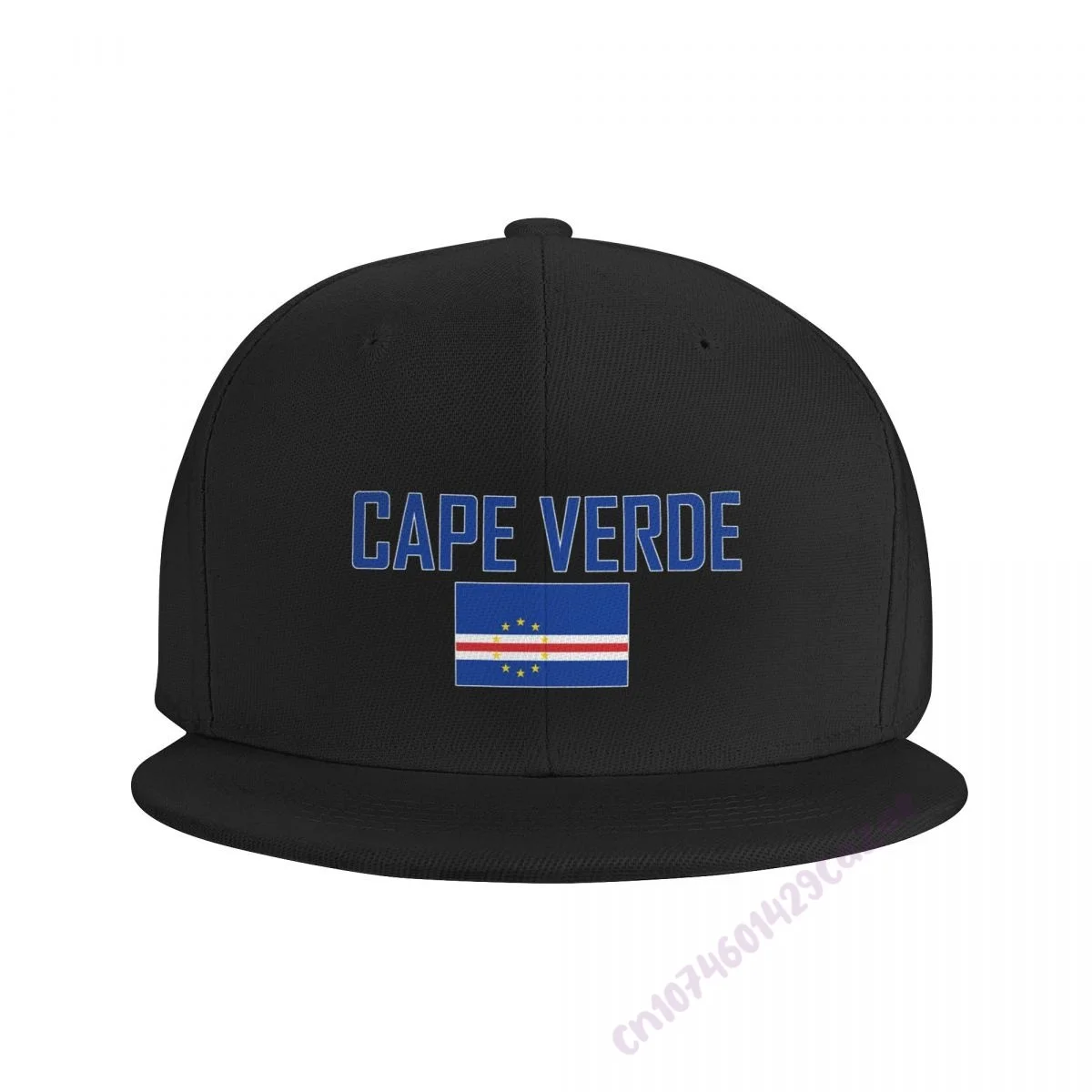 CAPE VERDE Flag Flat Brim Baseball Cap Breathable Adjustable Men Women Outdoor Hip Hop Hat For Gift