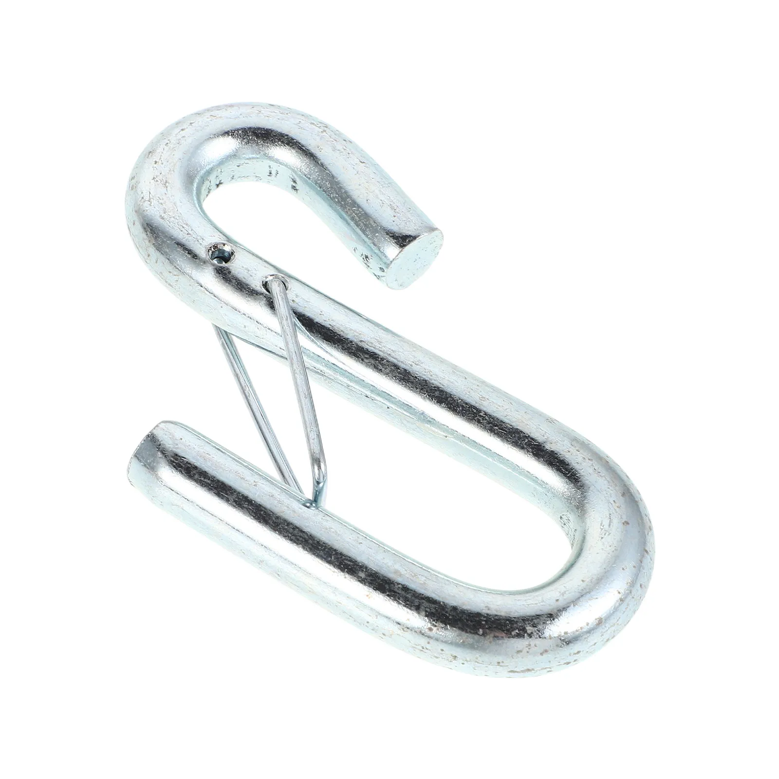 

Усиленная металлическая буксировочная цепь с S-образным крюком для автомобиля, автофургона, прицепа, надежные аксессуары для буксировки, противоскользящий пружинный механизм