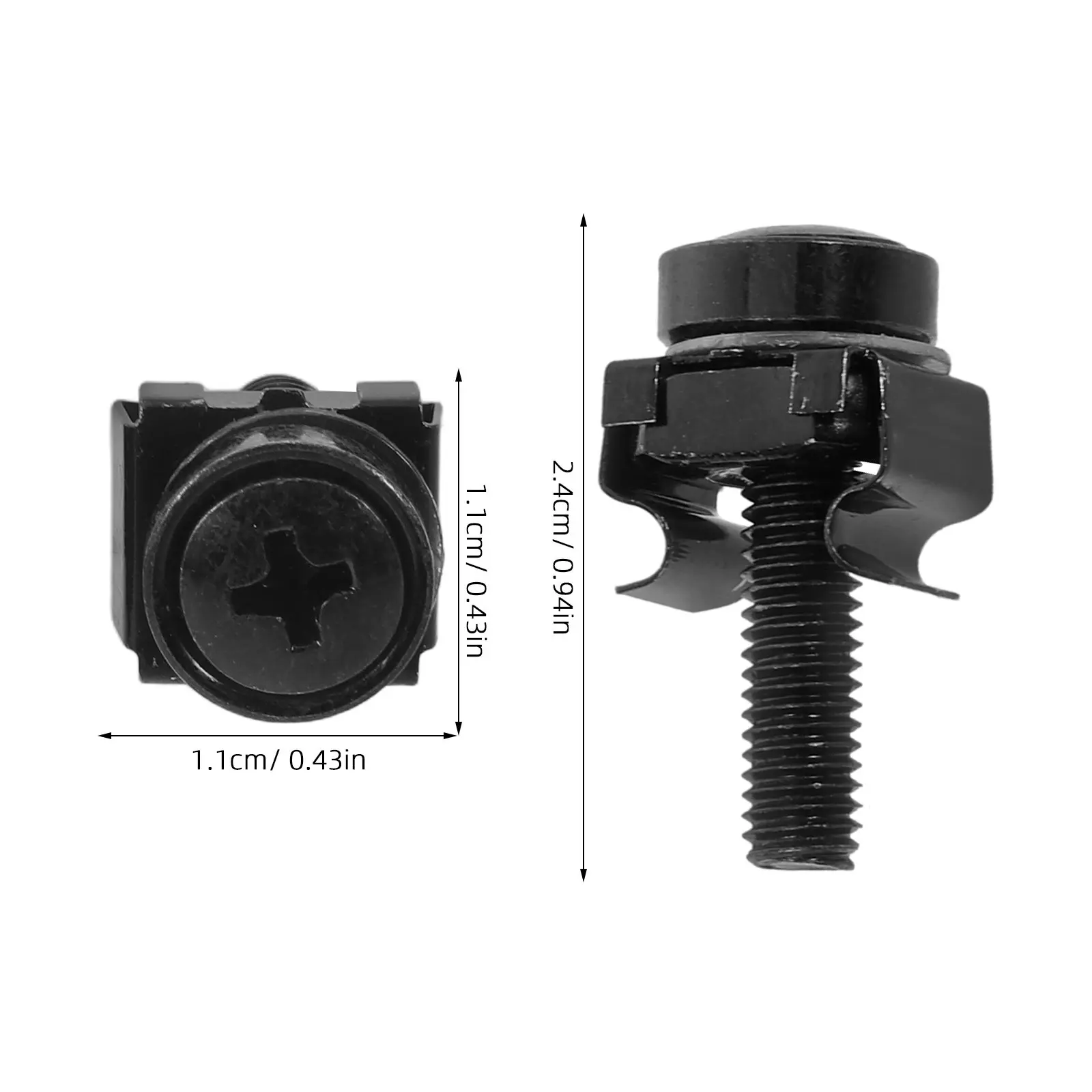 It Rack Screw Collection M3 M4 M5 M6 Metric Machine Screws Hex Socket Bolts for Cabinet Assembly Server Mounting Hardware