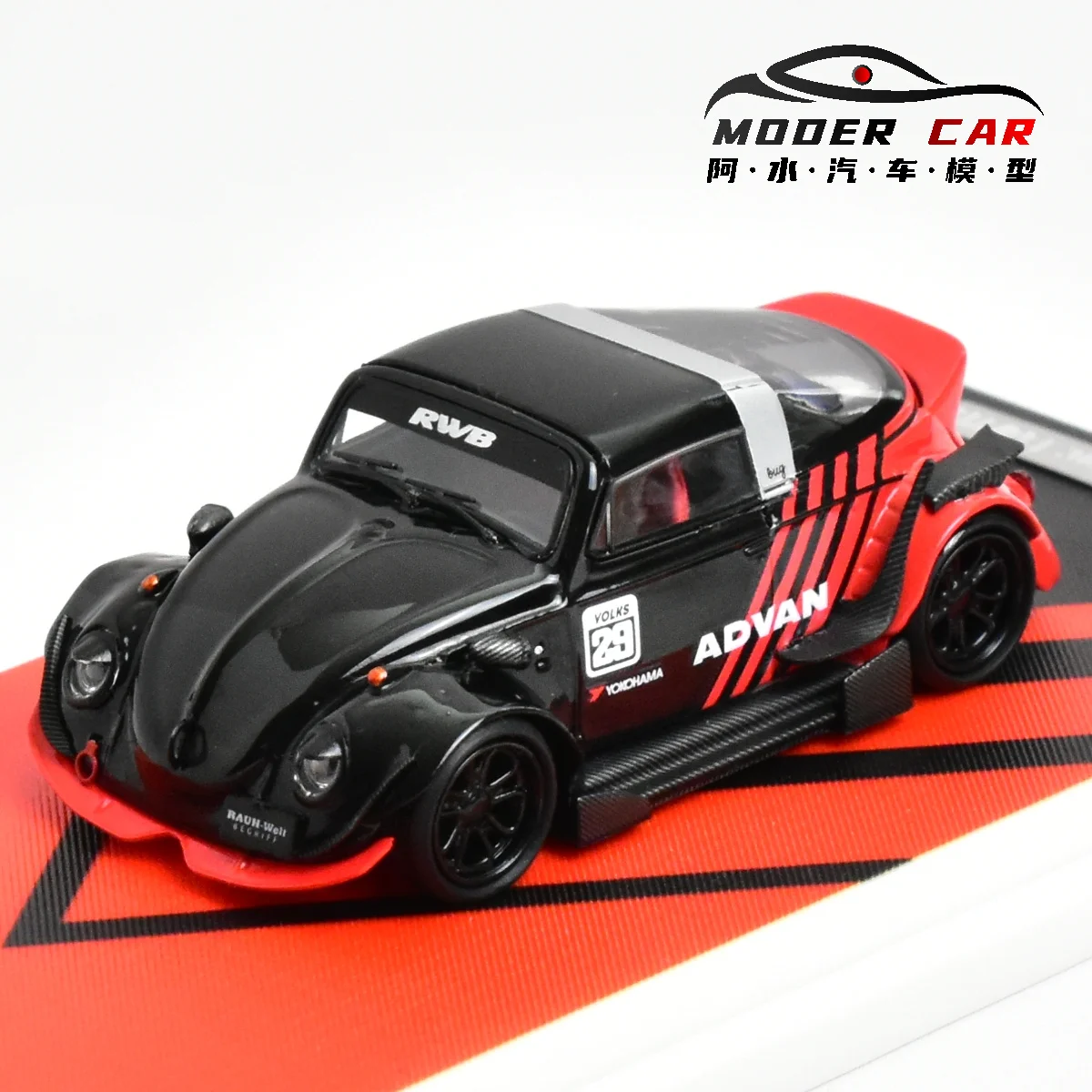 Time Micro TM 1:64 RWB ADVAN Diecast Model Car