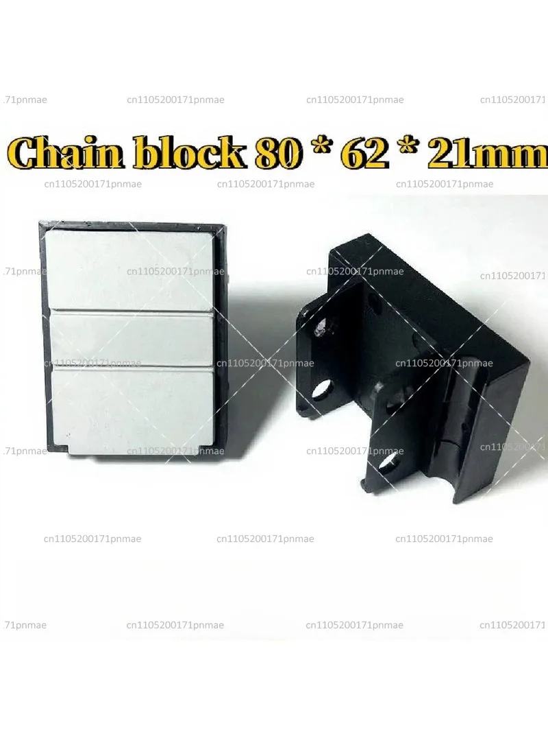 80*62*21mm Edge Banding Machine Conveyor Belt Chain Block for Woodworking