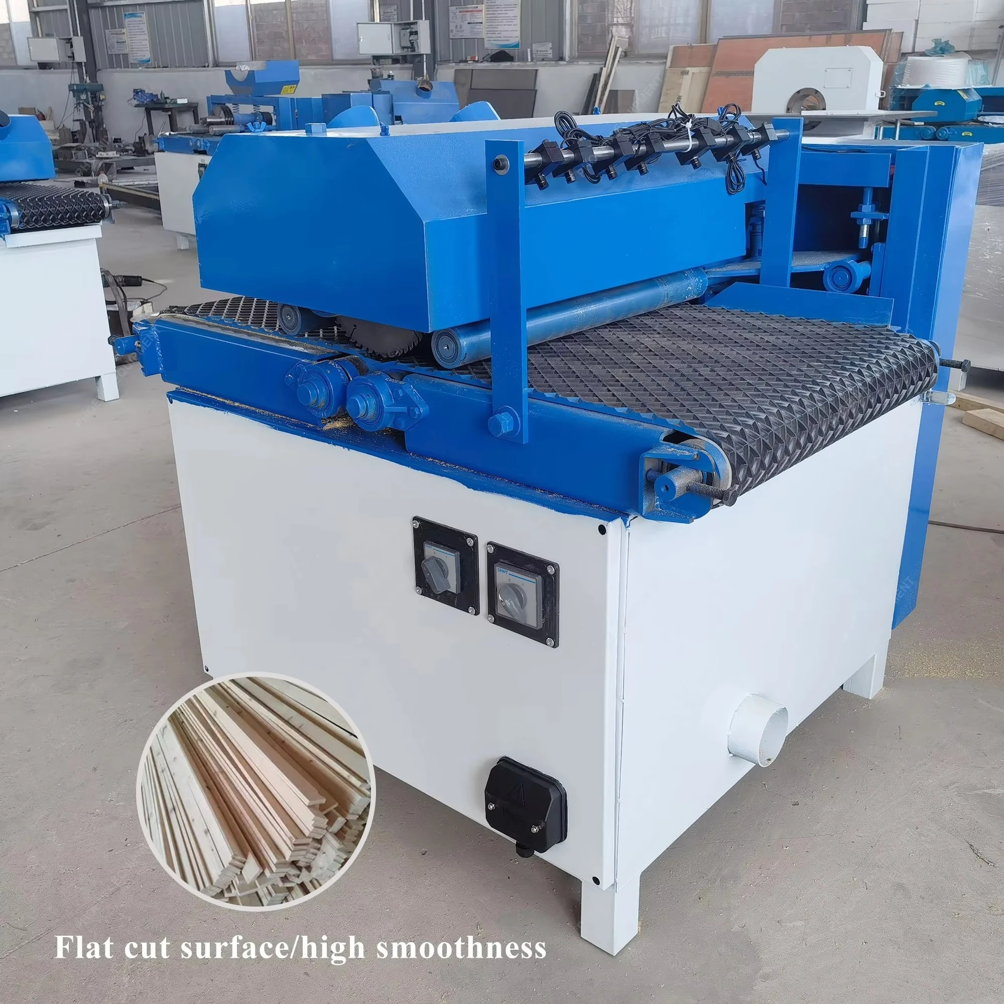 Multi Blade Wood Log Processing Circular Saw Machine Wood Cutting Planer Drilling Machine