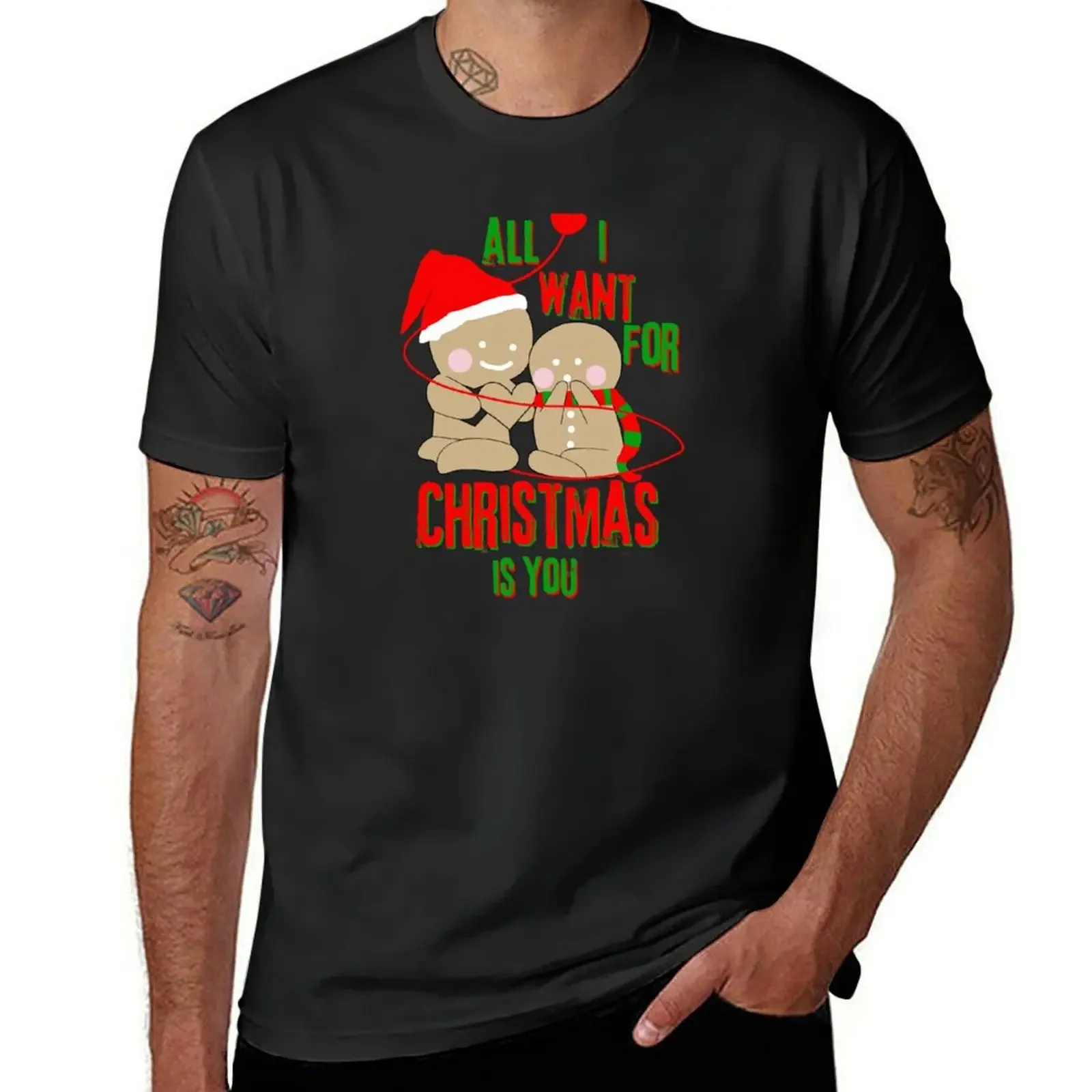 

Gingerbread for Christmas T-Shirt hippie clothes customizeds tees oversized graphic tee mens graphic t-shirts anime