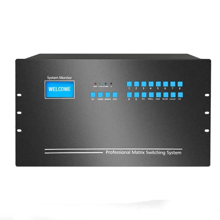 32 In 32 Out Video Matrix Support 2K@30Hz, 1080P 3D@60Hz, HD 32X32 Matrix Switcher With IP Controller Web Gui