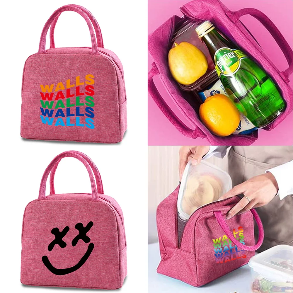 

Thermal portable Lunch Bags Picnic Dinner Insulated Travel canvas bags Bento pouch Lunch Food lunch Box Cooler Storage handbags