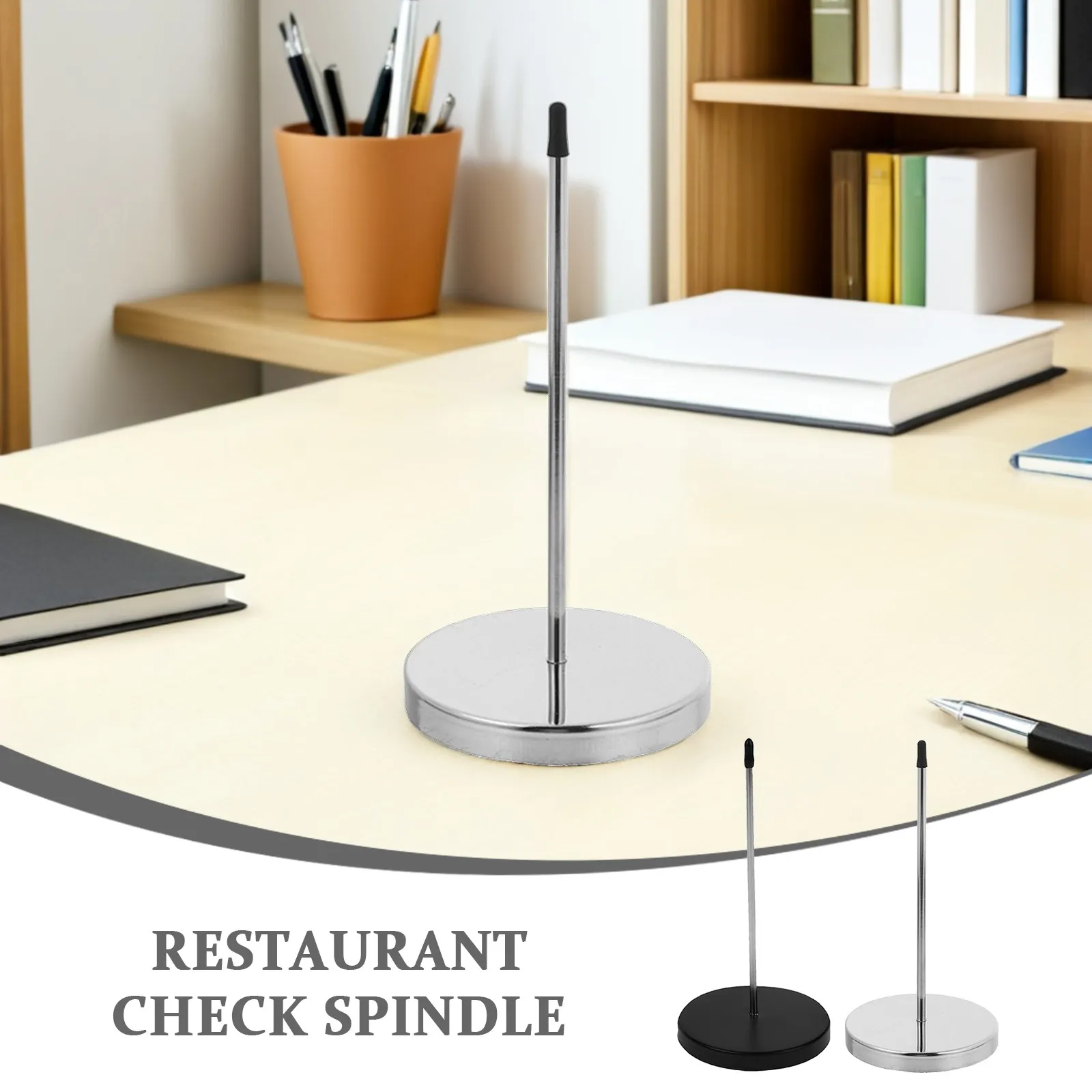 6Pcs Stainless Steel Restaurant Ticket Spike Check Presenter Receipt Holder Bill Fork Metal Order Grabber Kitchen Ticket Holder