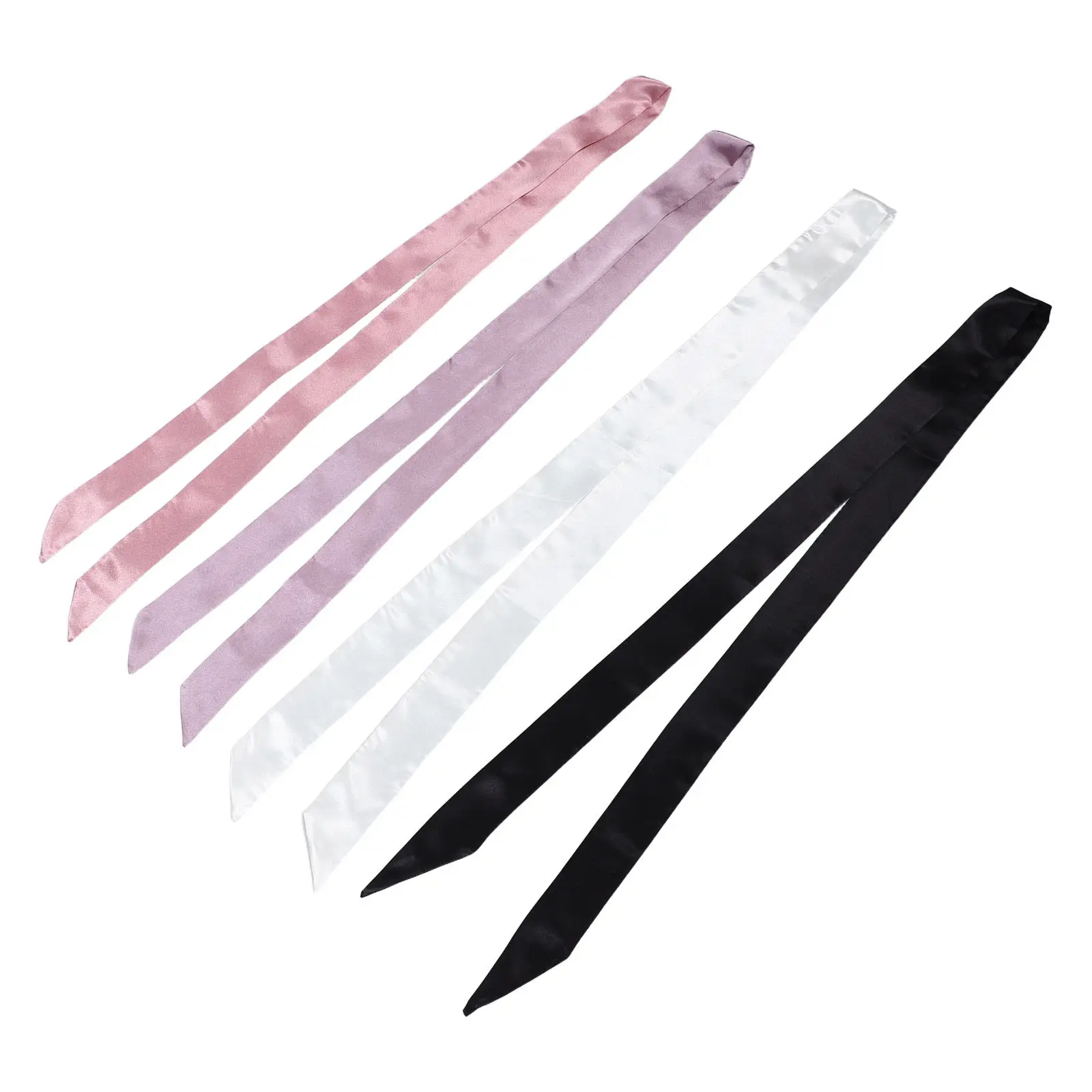 4Pcs Chiffon Bathrobe Belt for Women Soft Lightweight Robe Waist Belt Replacement for Silky Kimono Robe Spa Shower Bath Robes