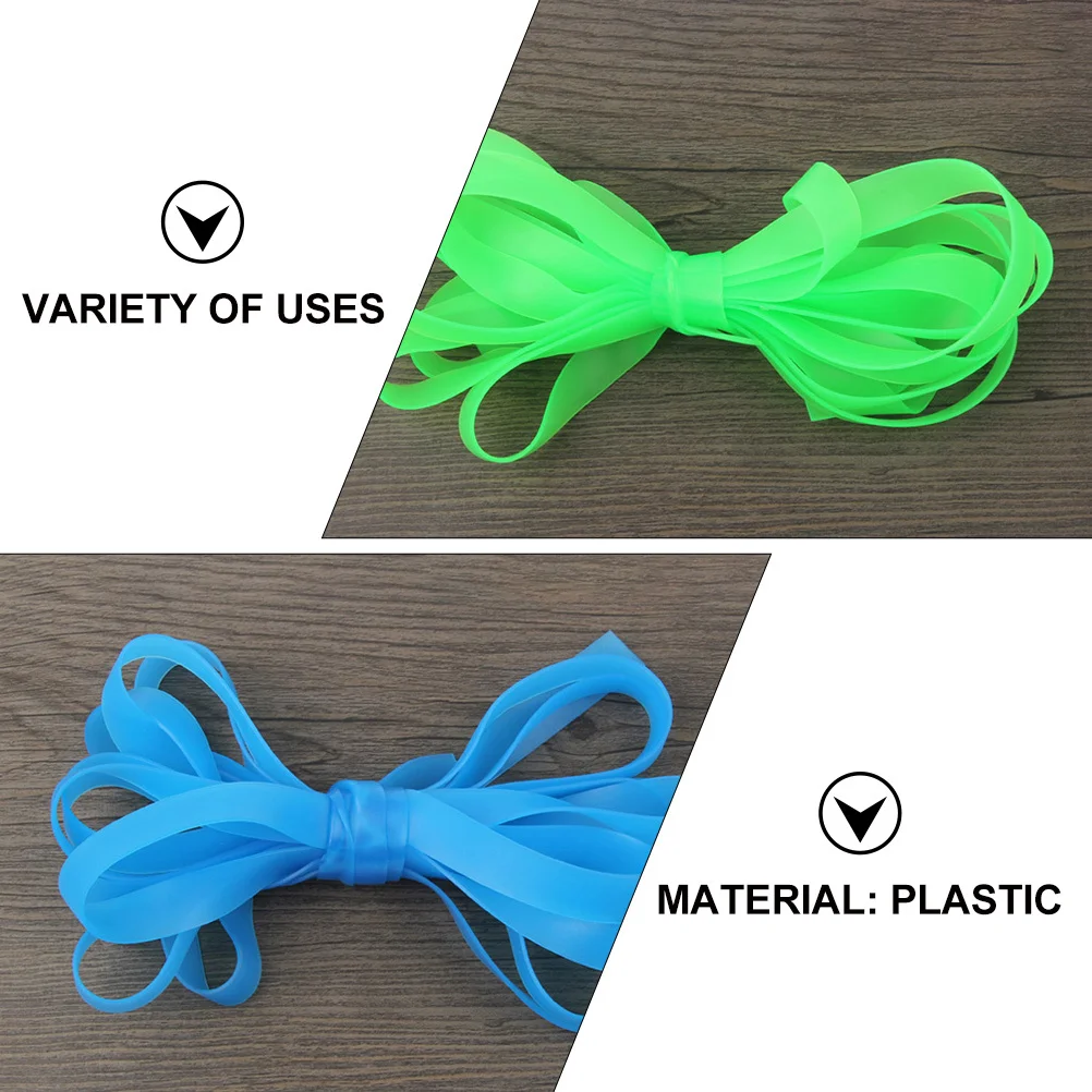 

4 pcs Colorful Wide Elastic Jump Rope For Kids Durable Non-Slip Skipping Rope Fitness Training Sport Outdoor Exercise