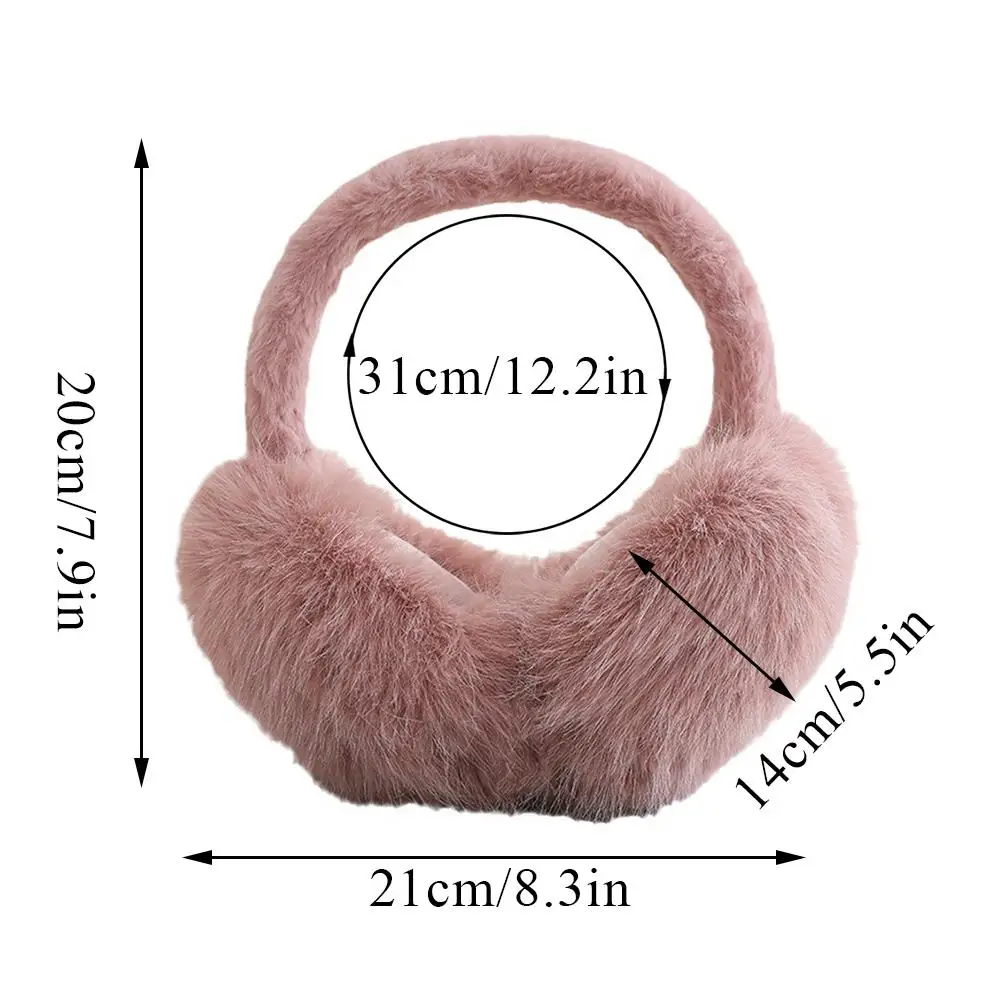 Engrossar Soft Plush Ear Cover, Earflap dobrável, Earmuffs quentes, Proteção fria ao ar livre, Moda inverno, INS, INS, 1Pc