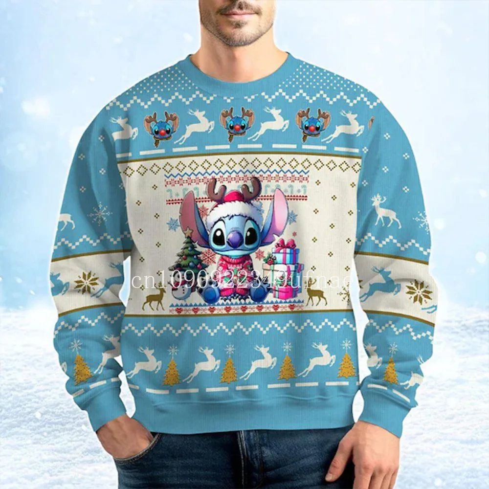 Disney-Pull de Noël 3D Anime pour hommes et femmes, Pulls de Noël, Cadeaux de Noël, Pulls Intérieurs, 2025