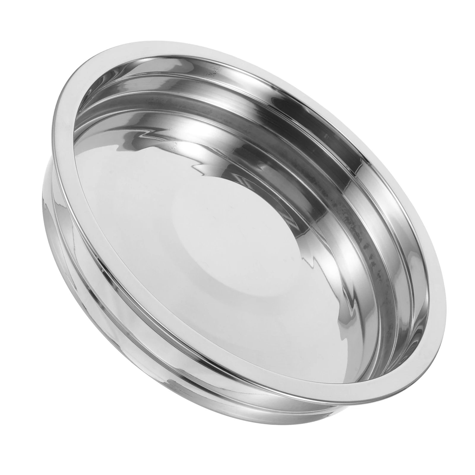 

Communion Bread Tray Religious Metal Pie Pan Elegant Design Safe Materials Multifunctional Use Versatile Settings Stainless