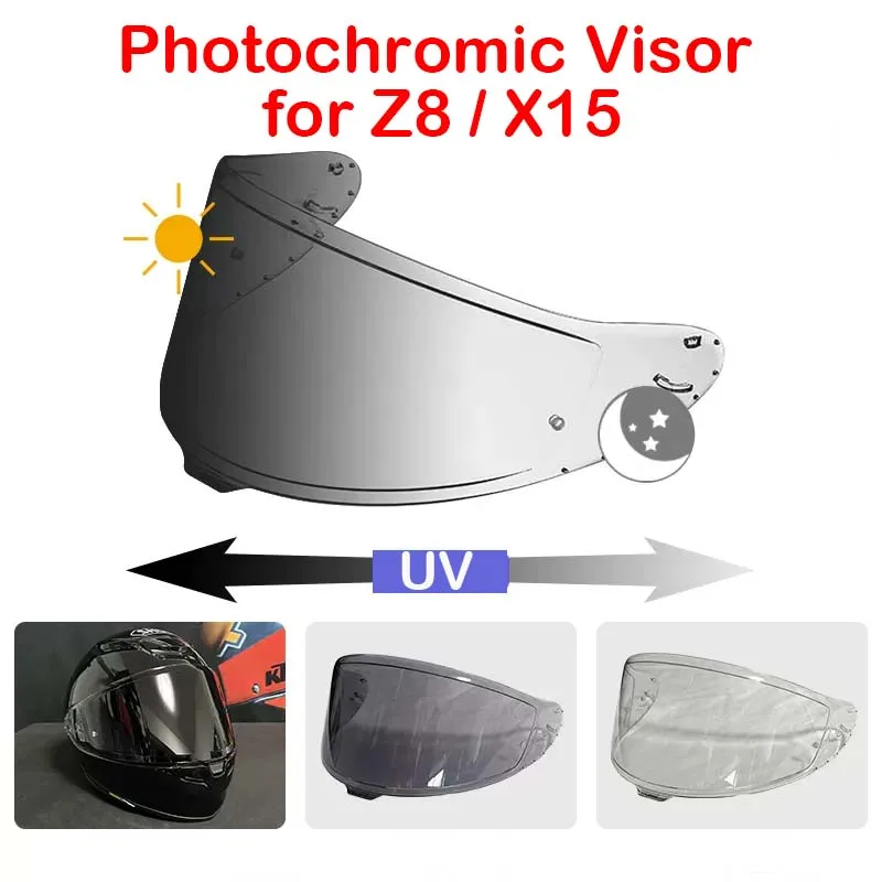 photochromic helmet visor shoei Visor, X14 for CWR-1 RF-1200 X-Spirit NXR Z7 Shield Replacement Sunscreen : Automotive Made from high Photochromic Helmet Visor Shield for