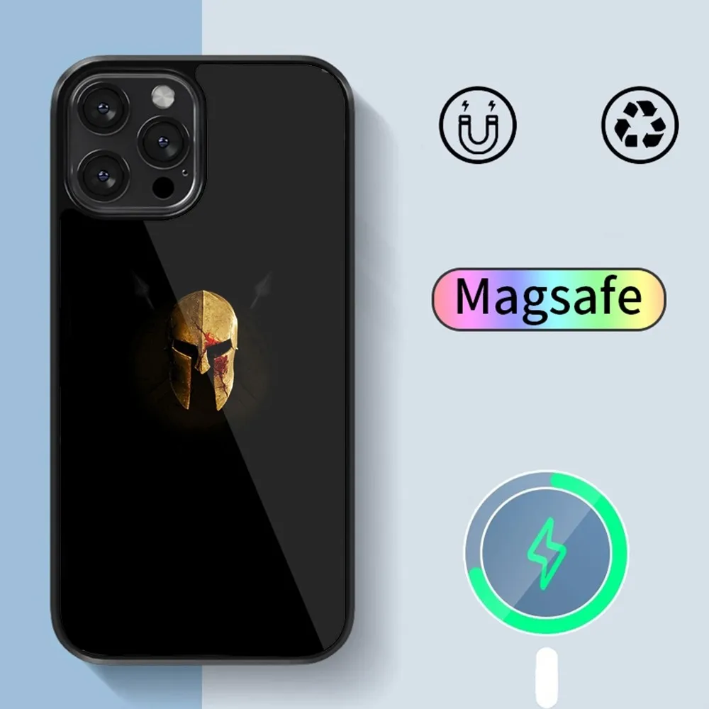 BEAST KINGDOM The Movie 300 Warrior Spartan  Phone Case For iPhone 14 13 12 11 15 Pro Max Plus Magsafe Magnetic Cover