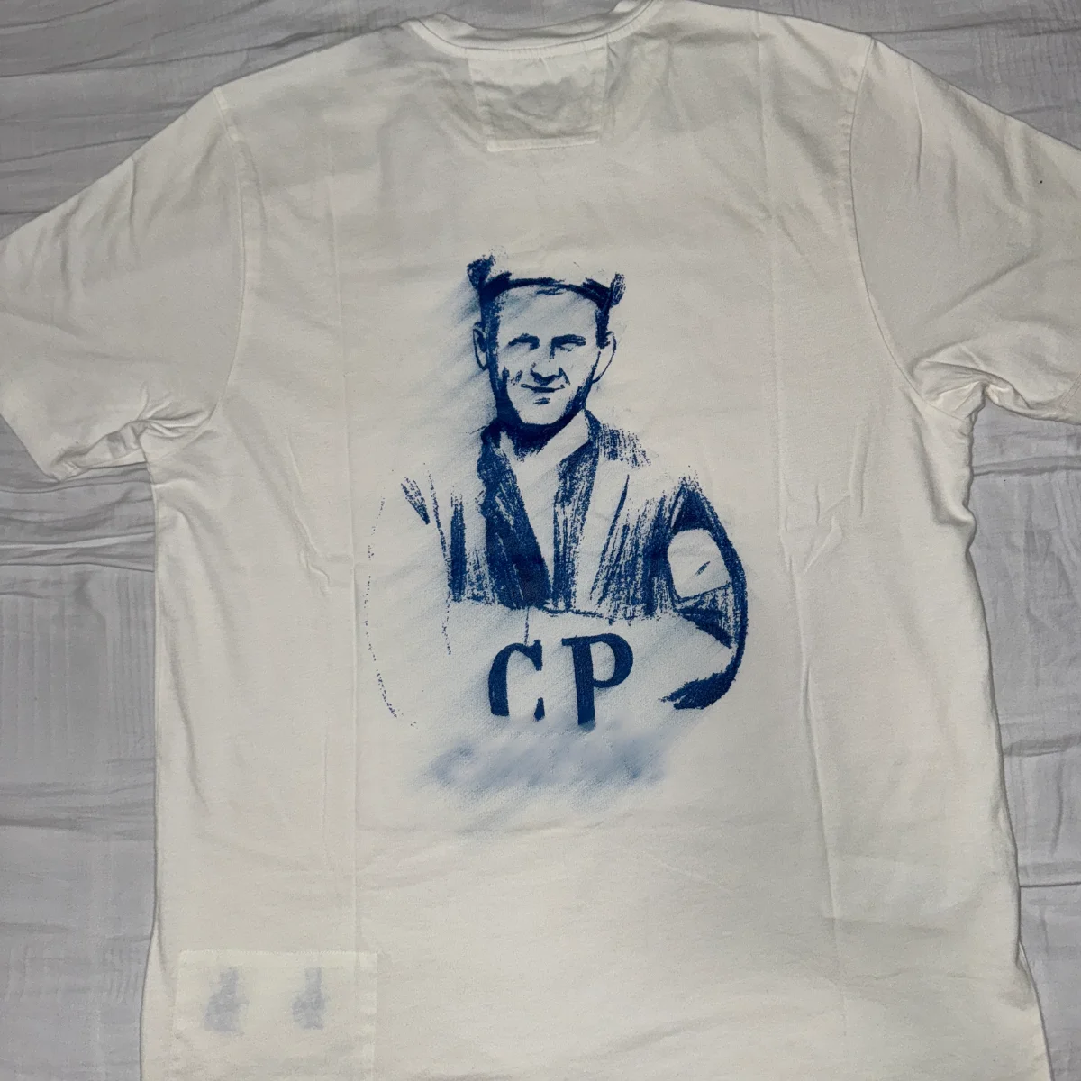 

DrRee Cany White Blue Pattern ort Sve T-irt Loose Fit Youthful Summer Casual round Ne Top for Young Men