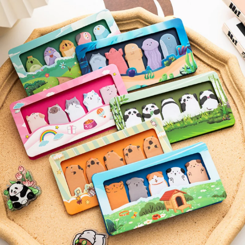 36pcs-lot-kawaii-capybara-cat-panda-animal-memo-pad-cute-dog-n-times-stationery-label-notepad-bookmark-post-school-supplies