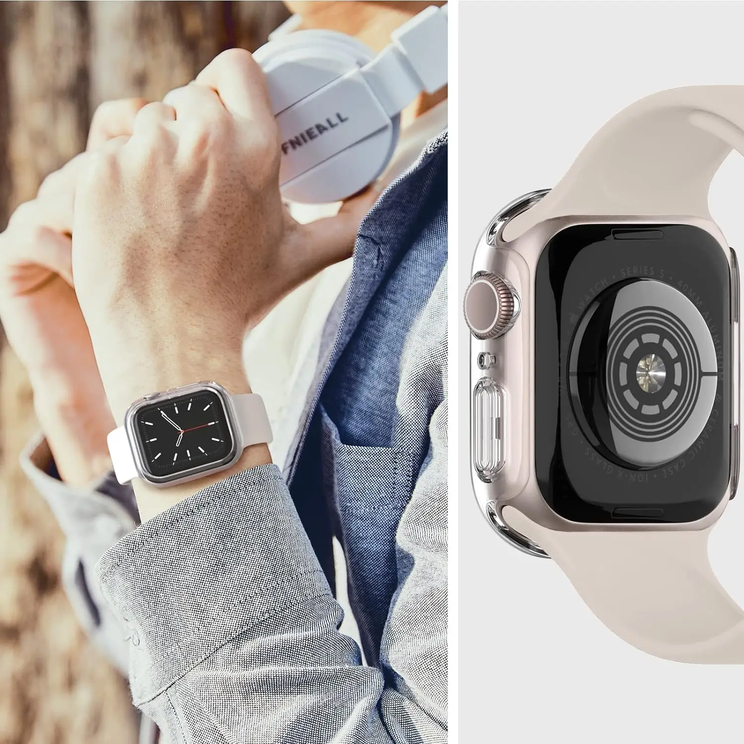 Apple Watch 케이스 용 화면 보호기 45mm 41mm 44MM 40MM 42mm 38MM 전체 TPU 범퍼 커버 액세서리 iwatch 시리즈 9 8 7 SE 6 3