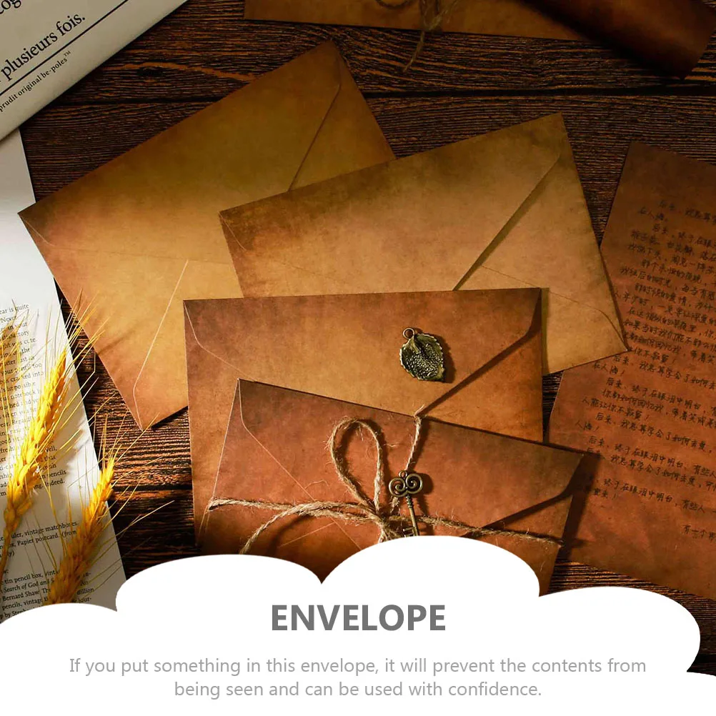 

3 Sets Retro Letter Paper Envelope Envelops Writing Stationery Stationary Decorative Envelopes Ultraviolet Light