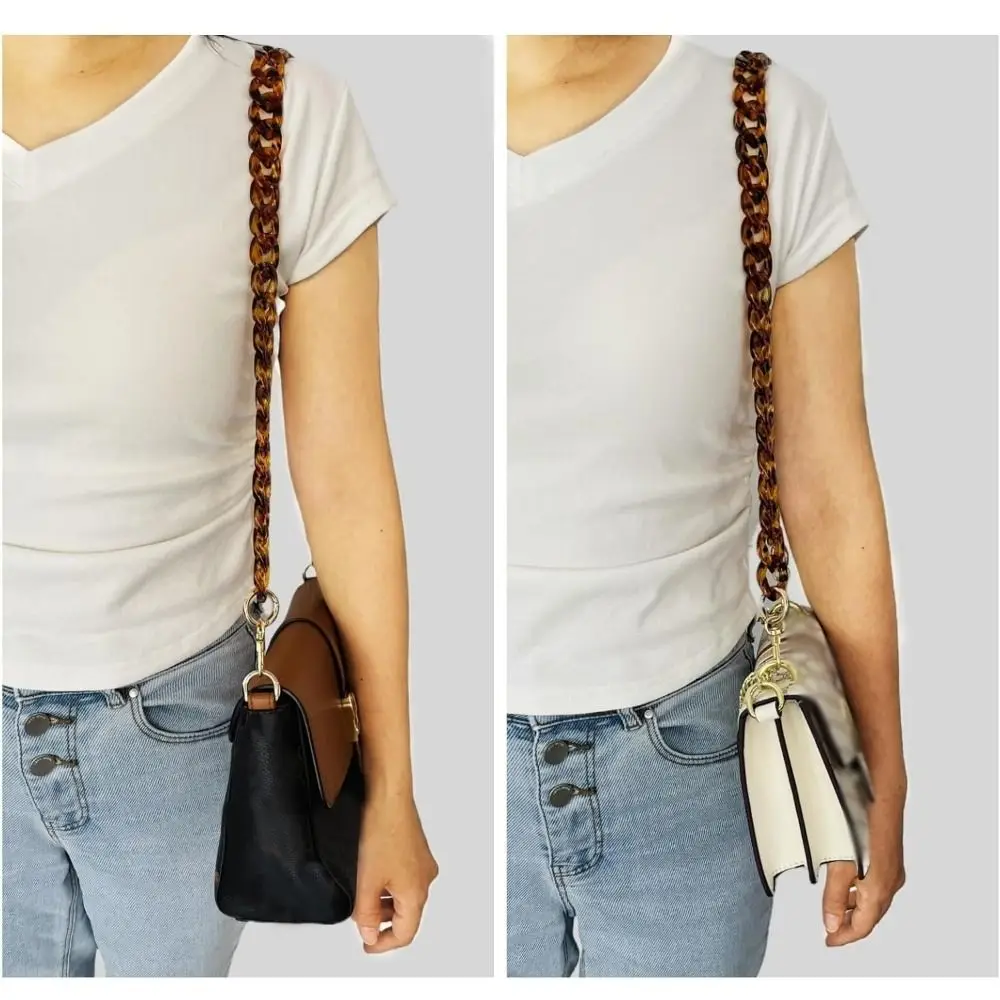 ليوبارد حقيبة ساعي سلسلة ريترو ستايل 37/60/120 سنتيمتر حقيبة ساحرة اكسسوارات حزام الكتف حقيبة بها بنفسك حقيبة سلسلة بدلاية حقيبة الإكسسوار