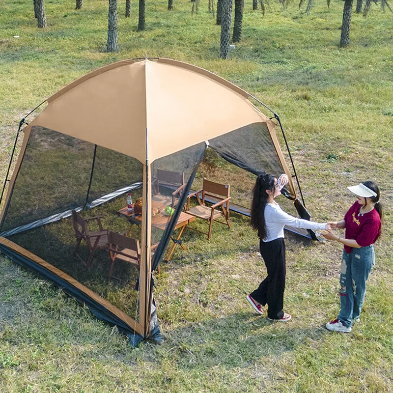 

Уличная сетчатая палатка, козырек от солнца для нескольких человек, навес для кемпинга, защита от комаров, защита от ультрафиолета, пляжный портативный навес, уличное снаряжение