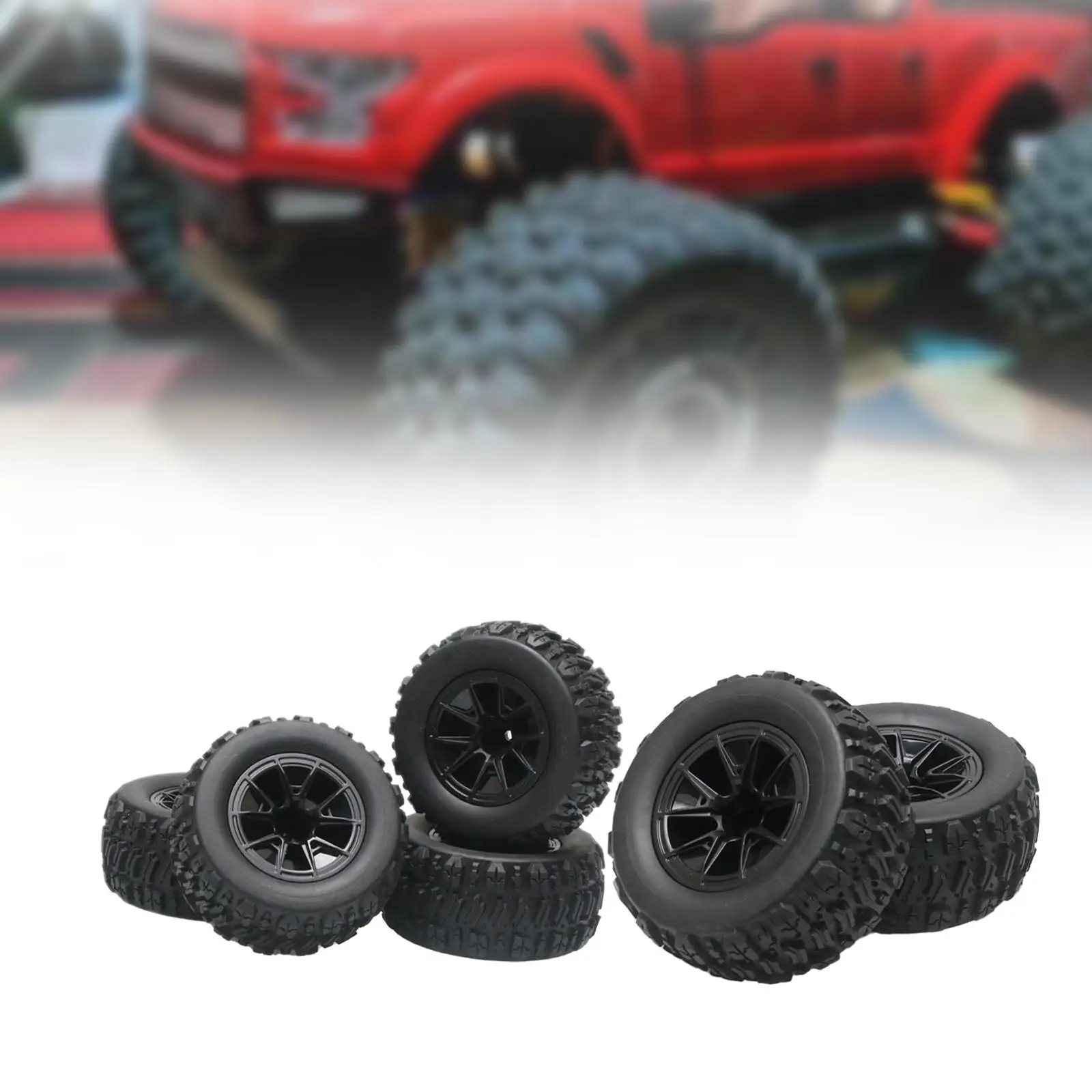 RC Car Wheels and Tires RC Crawler Car Tires RC Upgrade Part Replacement 1/12 1/14 1/:16 RC Car Model Trucks DIY Accs