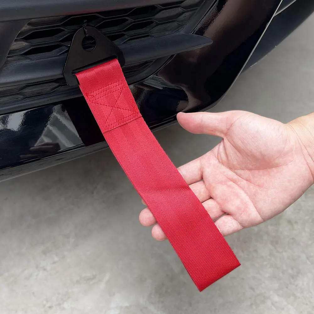 Racing Car Tow Strap High Strength Nylon Bumper Towing Belt Sport Drift Decorative Pull Strap Auto Exterior Decor Accessories