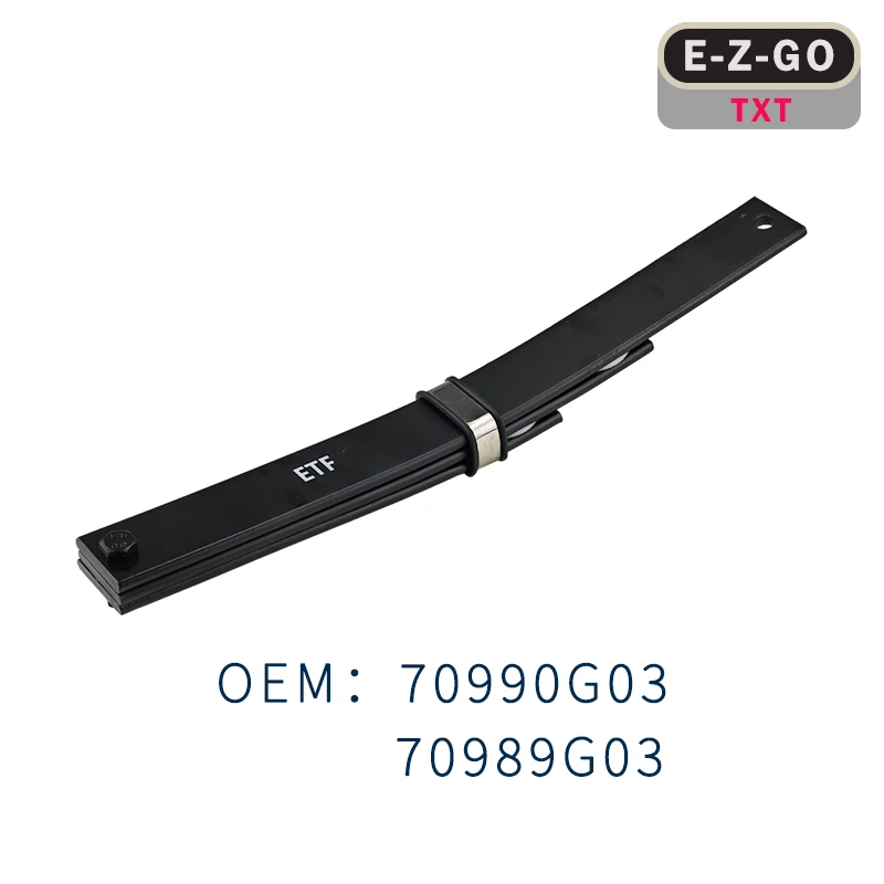 Golf cart front steel plate spring shock absorber accessory suitable for EZGO TXT OEM 70990-G02 70990G03 70989G03