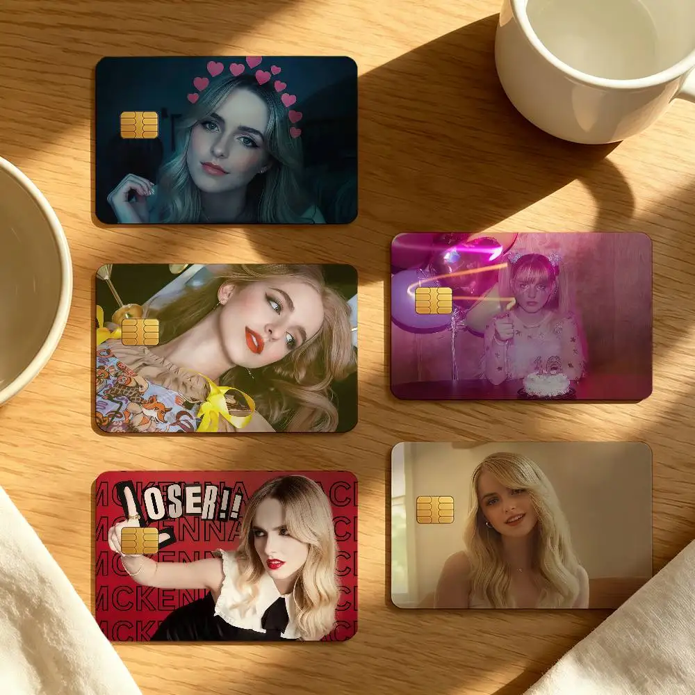 Mckenna Grace Singer Actor Ideal gift wrapping option credit card cover stickers original design card stickers