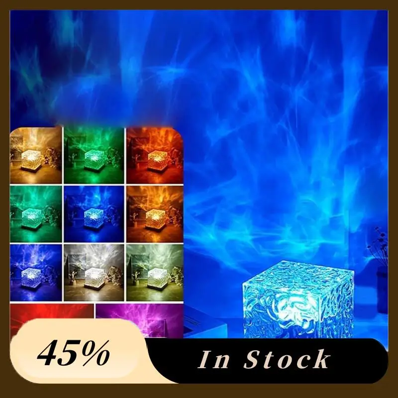 Aurora Northern Lights Lamp Ocean Wave Projector 16 Color Water Wave Effect Lights For Bedroom-B