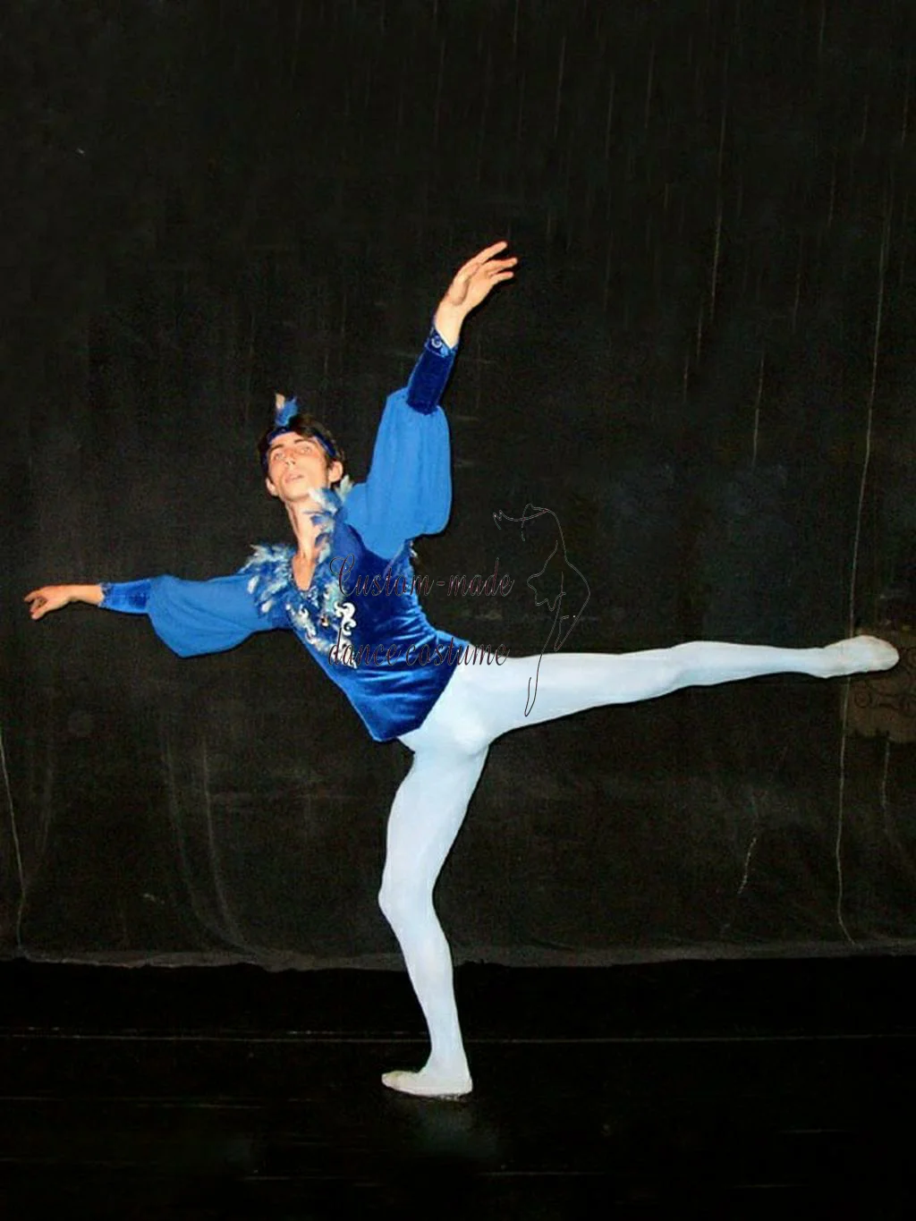 2023 new blue bird role ballet men men's ballet clothing high-end private custom adult children performance competition clothing