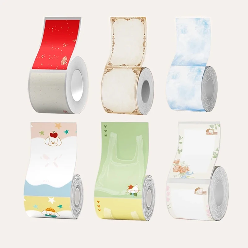 NIIMBOT B1/B21/B31/B4/B203/B3S Sticky Note Journal Label Printing Paper Self-adhesive Creative Cute Memos Notes Message Sticker