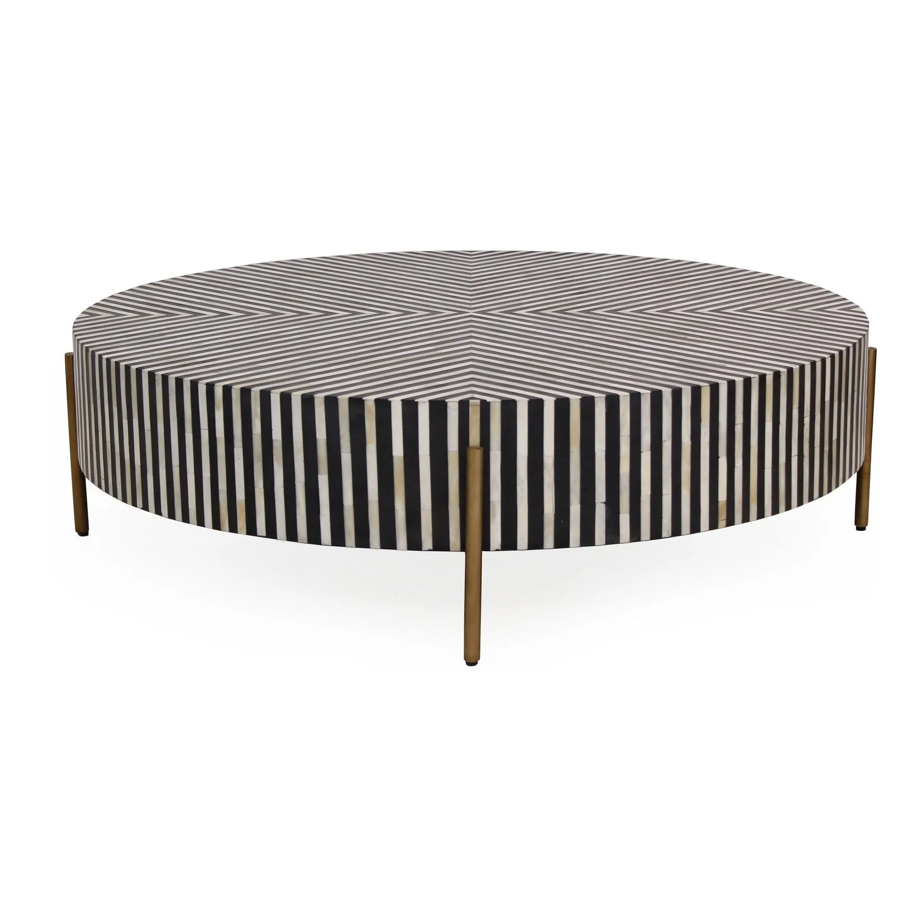 #Modern Luxury Mother of Pearl Inlay Coffee Table New Design Round MDF Wood Living Room Furniture Made in Vietnam