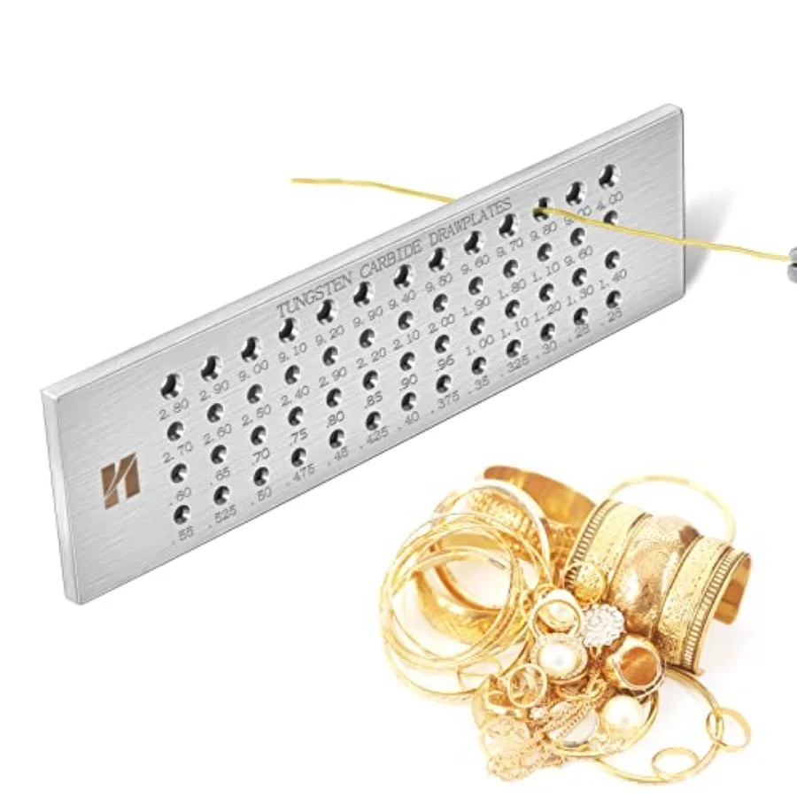 

Пластина для вытягивания проволоки Huanyu, 52 отверстия, 0.26-4.00 мм, полированная, гладкая, портативная, прочная, круглая, из вольфрама